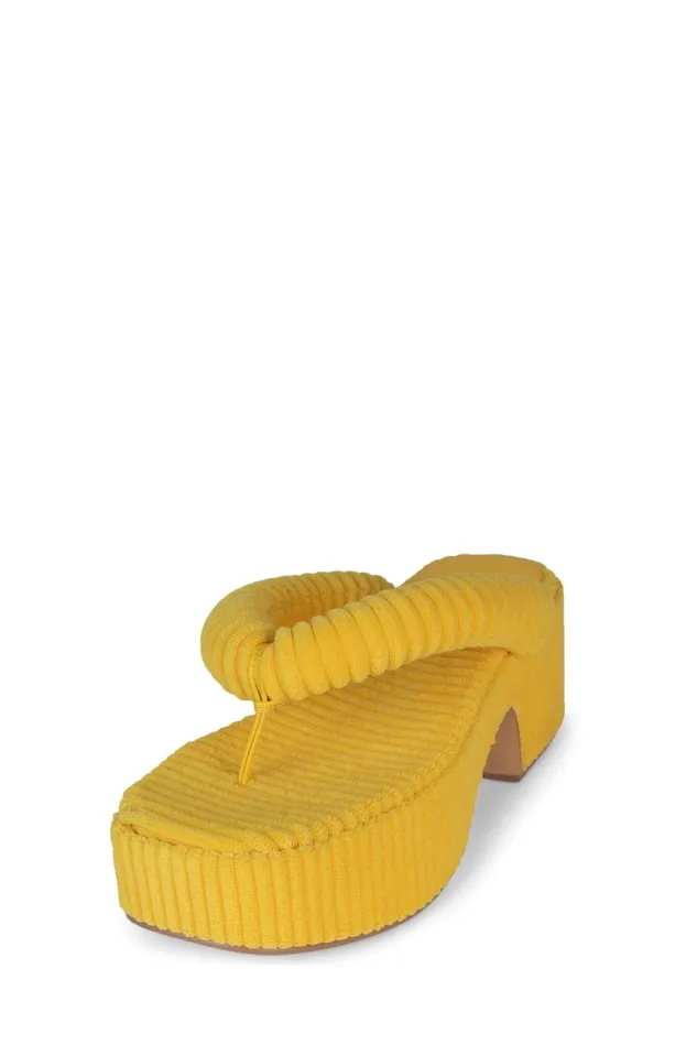 Women Jeffrey Campbell Sandal LUAU2 Pink Stripe Terrycloth