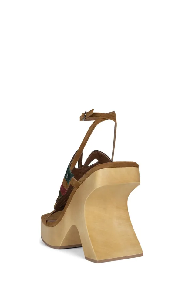 Women Jeffrey Campbell Sandal MORPHO Pink Lilac Suede Multi