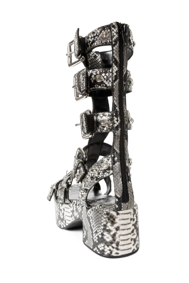 Women Jeffrey Campbell Sandal RAMONES Black Gold