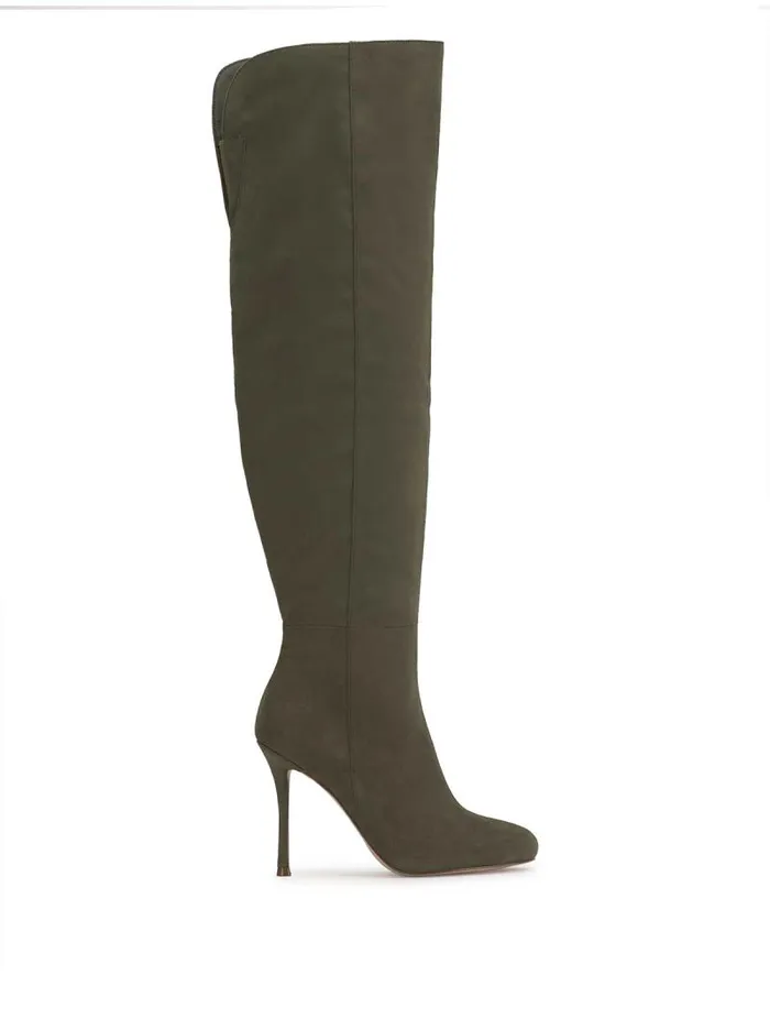 Women Jessica Simpson Boots and Booties Nicolosi Over The Knee Boot In Cargo Green Women Jessica Simpson Boots and Booties Nicolosi Over The Knee Boot In Cargo Green