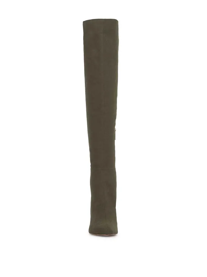 Women Jessica Simpson Boots and Booties Nicolosi Over The Knee Boot In Cargo Green