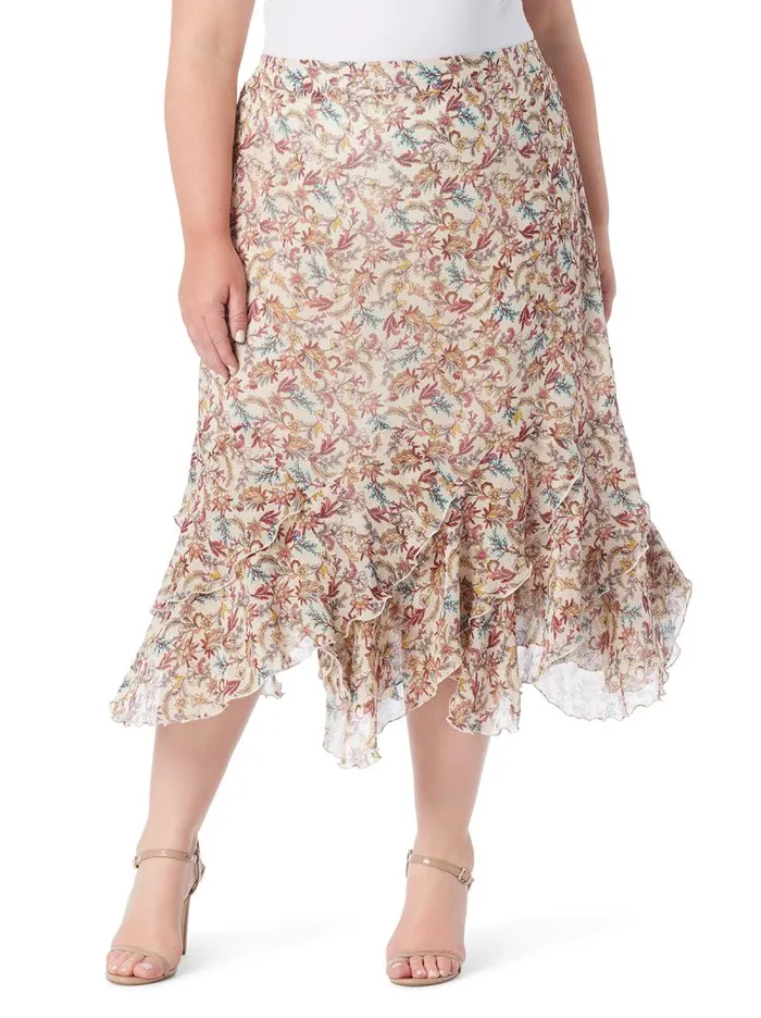 Women Jessica Simpson Bottoms Erie Skirt In Cartoon Florals