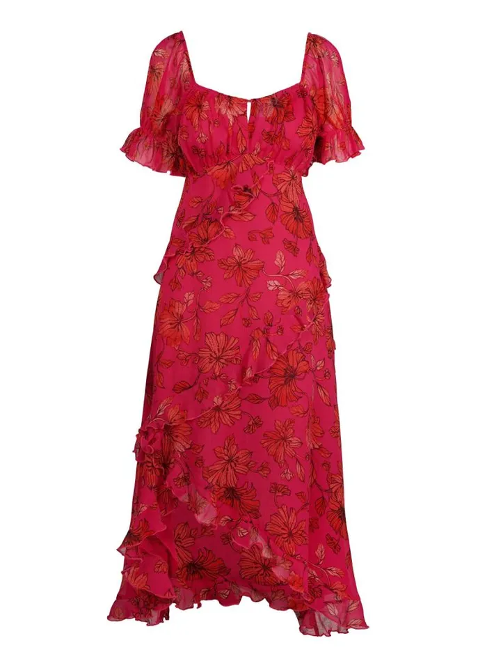 Women Jessica Simpson Dresses Monique Dress In Outlined Blossoms