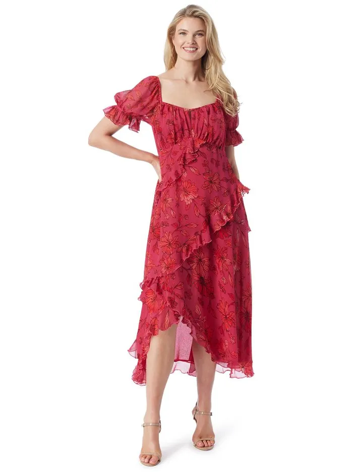 Women Jessica Simpson Dresses Monique Dress In Outlined Blossoms