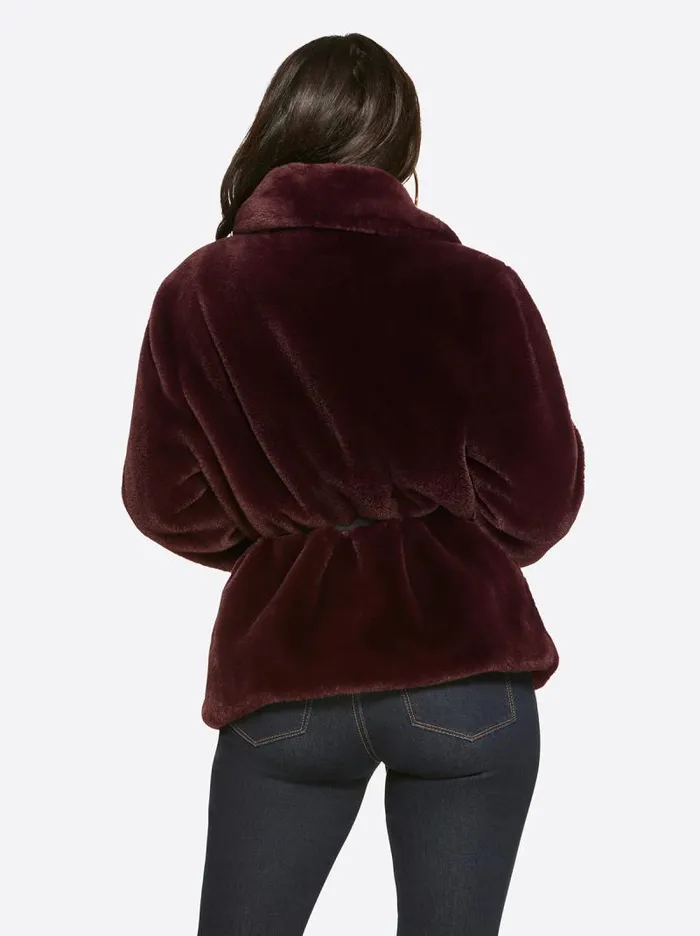 Women Jessica Simpson Jackets Blazers and Kimonos Sire Jacket In Winetasting