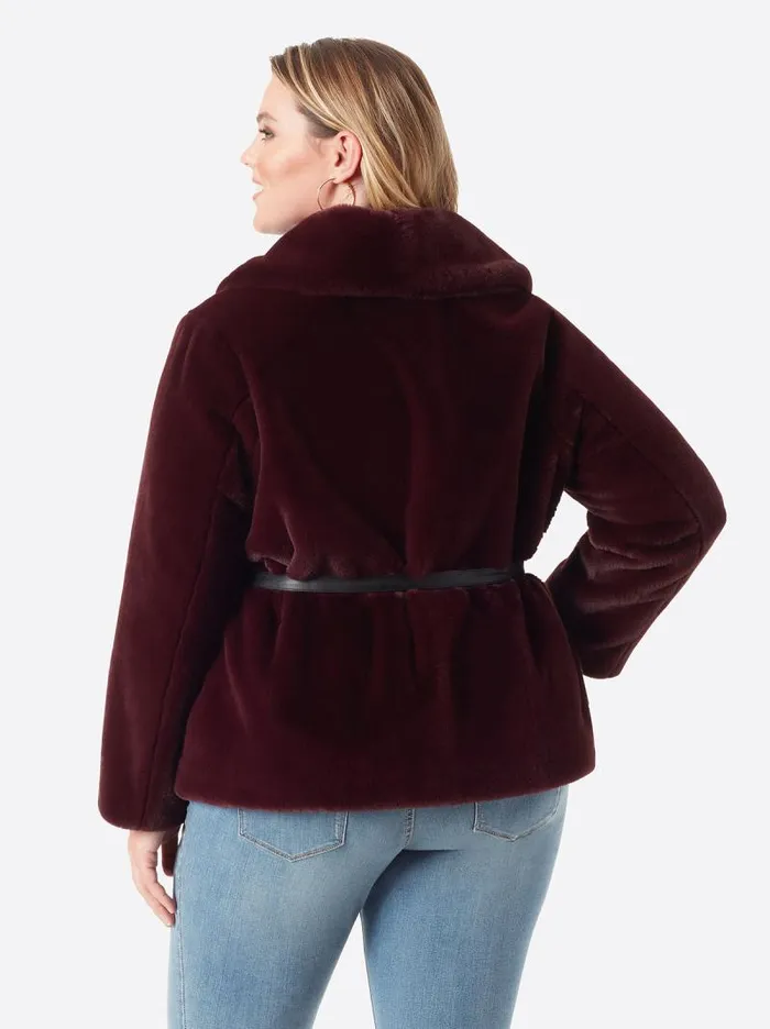 Women Jessica Simpson Jackets Blazers and Kimonos Sire Jacket In Winetasting
