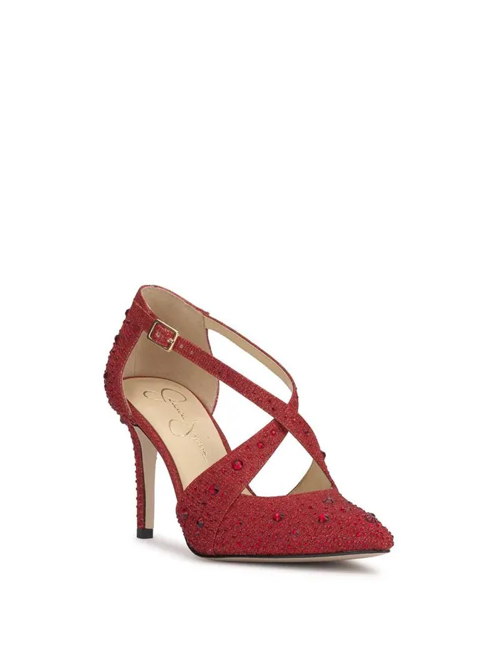 Women Jessica Simpson Pumps Accile High Heel In Red Muse