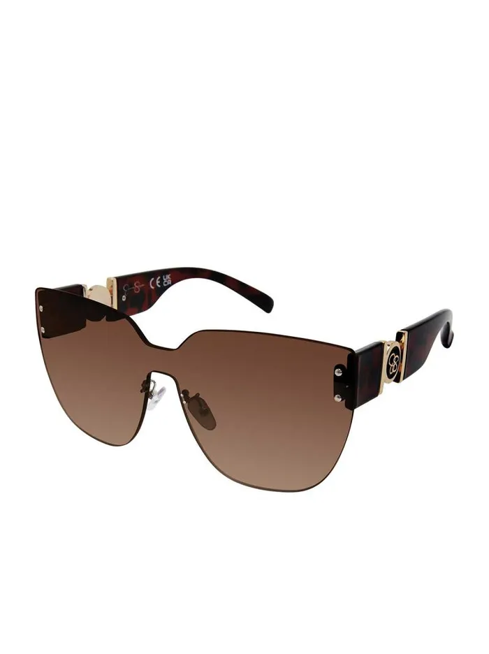 Women Jessica Simpson Sunglasses Rimless Cat Eye Shield Sunglasses In Tortoise Women Jessica Simpson Sunglasses Rimless Cat Eye Shield Sunglasses In Tortoise