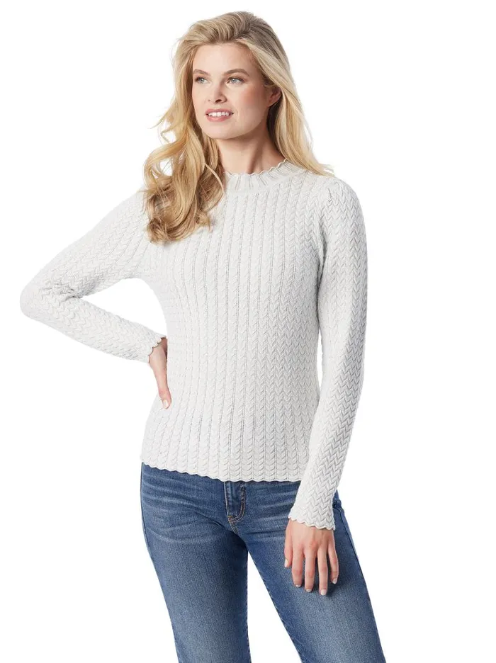 Women Jessica Simpson Tops and Tees Camilla Sweater In Gardenia
