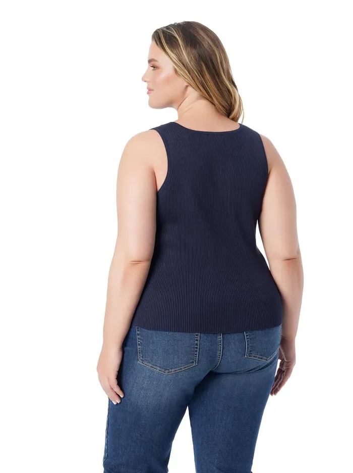 Women Jessica Simpson Tops and Tees Johanna Lace Up Tank In After Midnight