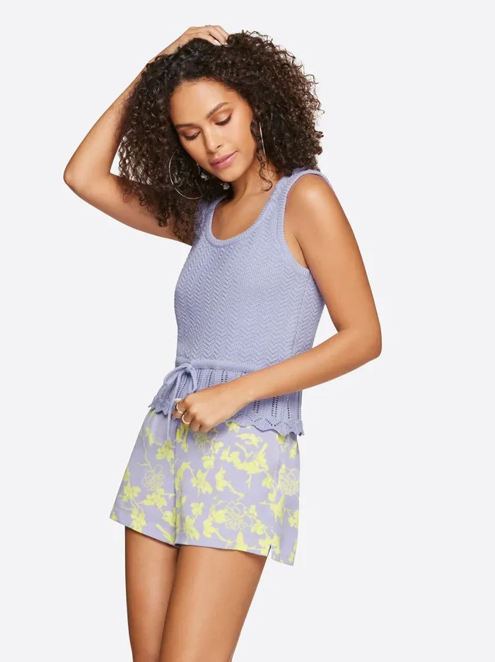 Women Jessica Simpson Tops and Tees Sierra Sweater Tank In Sweet Lavender