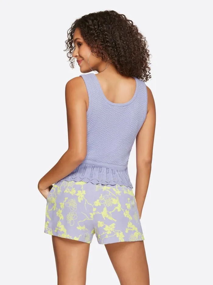 Women Jessica Simpson Tops and Tees Sierra Sweater Tank In Sweet Lavender