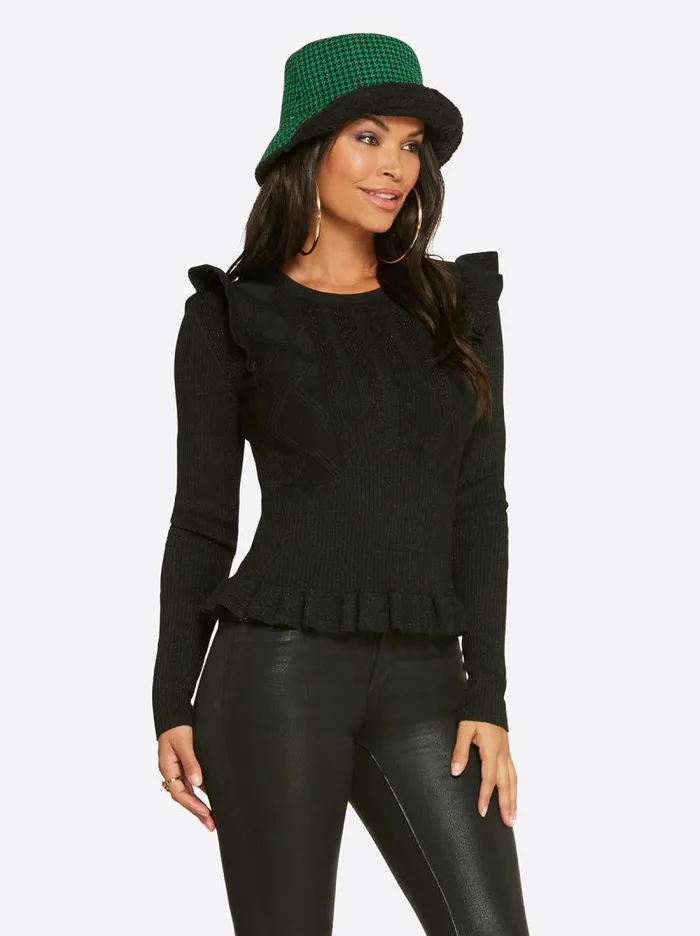 Women Jessica Simpson Tops and Tees Skye Sweater In Black