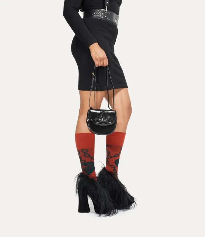 Women Jodie Saddle Bag Black Vivienne Westwood Crossbody Bags Women Jodie Saddle Bag Black Vivienne Westwood Crossbody Bags