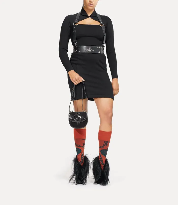 Women Jodie Saddle Bag Black Vivienne Westwood Crossbody Bags Women Jodie Saddle Bag Black Vivienne Westwood Crossbody Bags