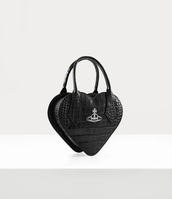 Women Josephine Heart Crossbody Bag Black Vivienne Westwood Crossbody Bags Women Josephine Heart Crossbody Bag Black Vivienne Westwood Crossbody Bags