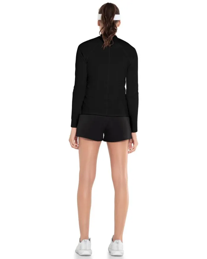 Women KSwiss TShirts and Tops EXCEL ZIP LS Black
