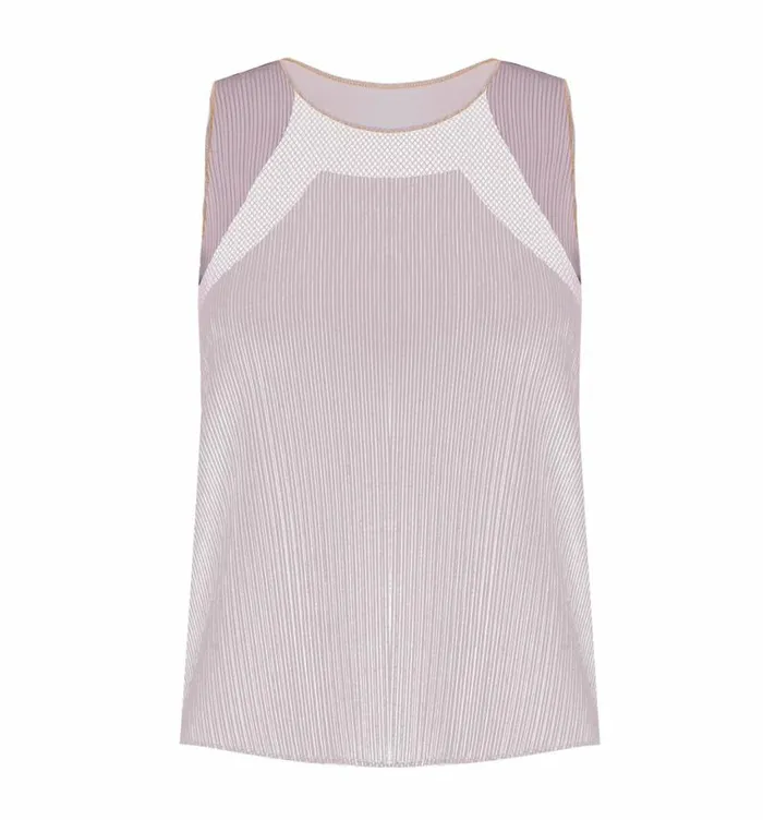 Women KSwiss TShirts and Tops SCULPT PLEATED TANK Plum