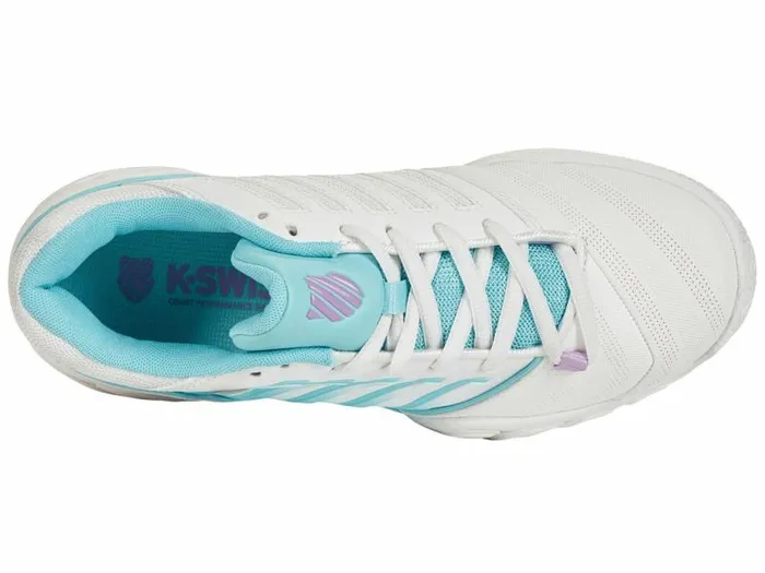 Women KSwiss Tennis BIGSHOT LIGHT 4 Brilliant Whiteangel Bluesheer Lilac