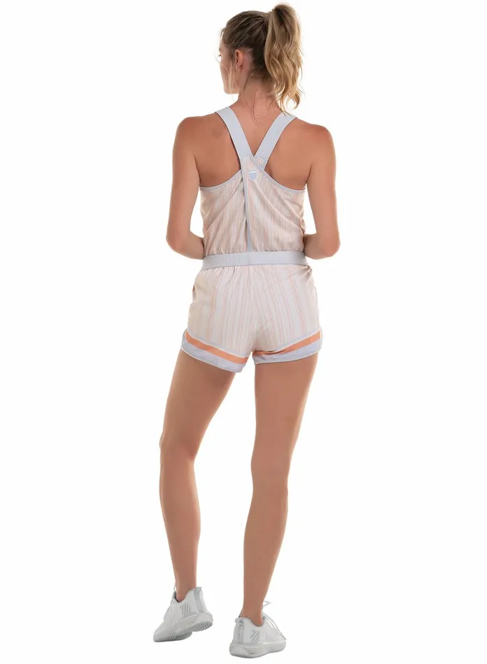 Women KSwiss Tennis COURT ROMPER Star White
