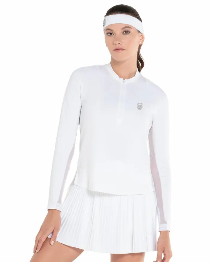 Women KSwiss Tennis EXCEL ZIP LS White