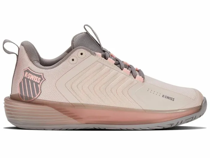 Women KSwiss Tennis ULTRASHOT 3 Morganitesatellitepale Neon Coral