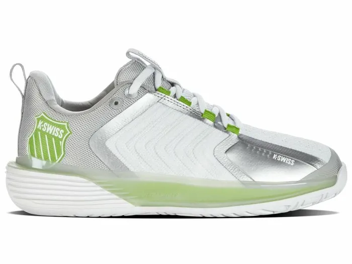 Women KSwiss Tennis ULTRASHOT 3 Whitegray Violetlime Green