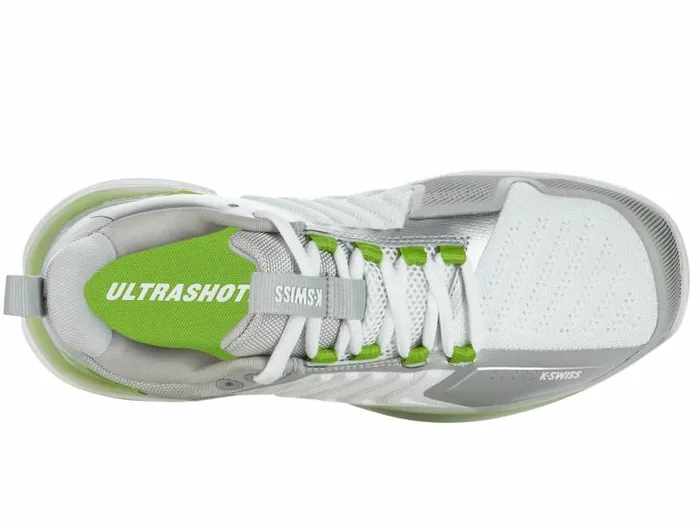 Women KSwiss Tennis ULTRASHOT 3 Whitegray Violetlime Green