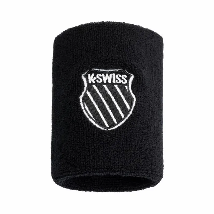 Women KSwiss Tennis UNISEX COURT DOUBLE WRISTBAND Black