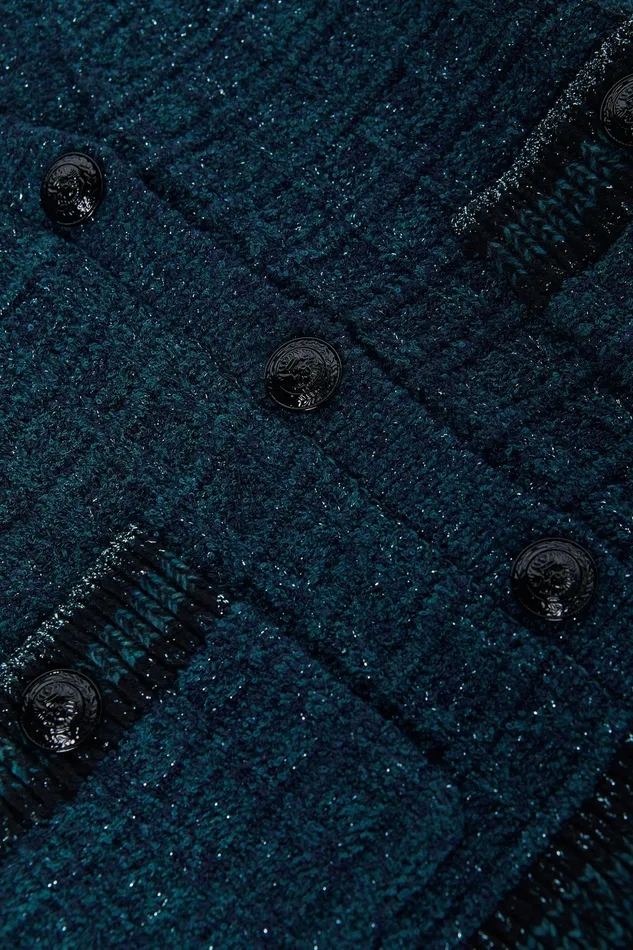 Women L039Agence Blazers and Jackets New Jenni Cardigan Deep Teal Multi Women L039Agence Blazers and Jackets New Jenni Cardigan Deep Teal Multi