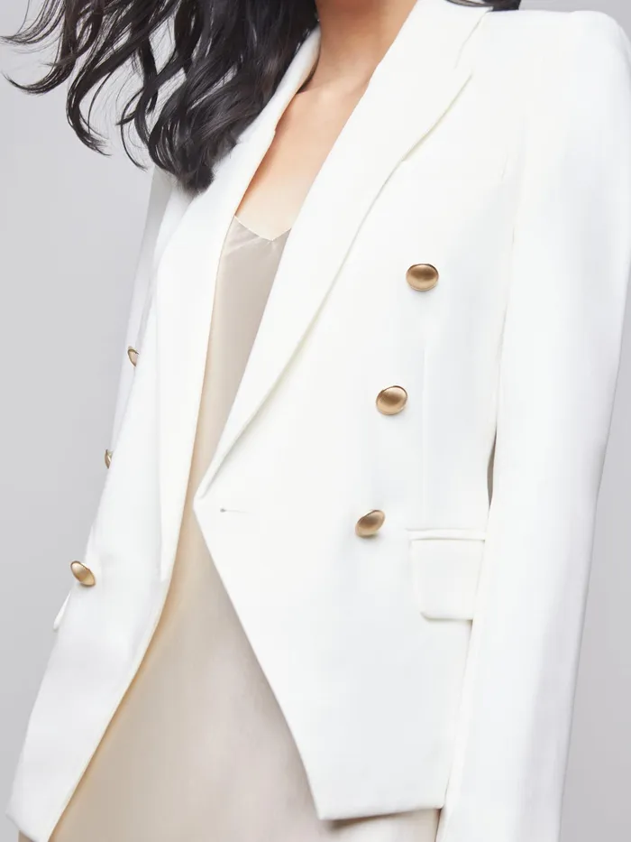 Women L039Agence Blazers and Jackets New Kenzie Blazer Ivory Women L039Agence Blazers and Jackets New Kenzie Blazer Ivory