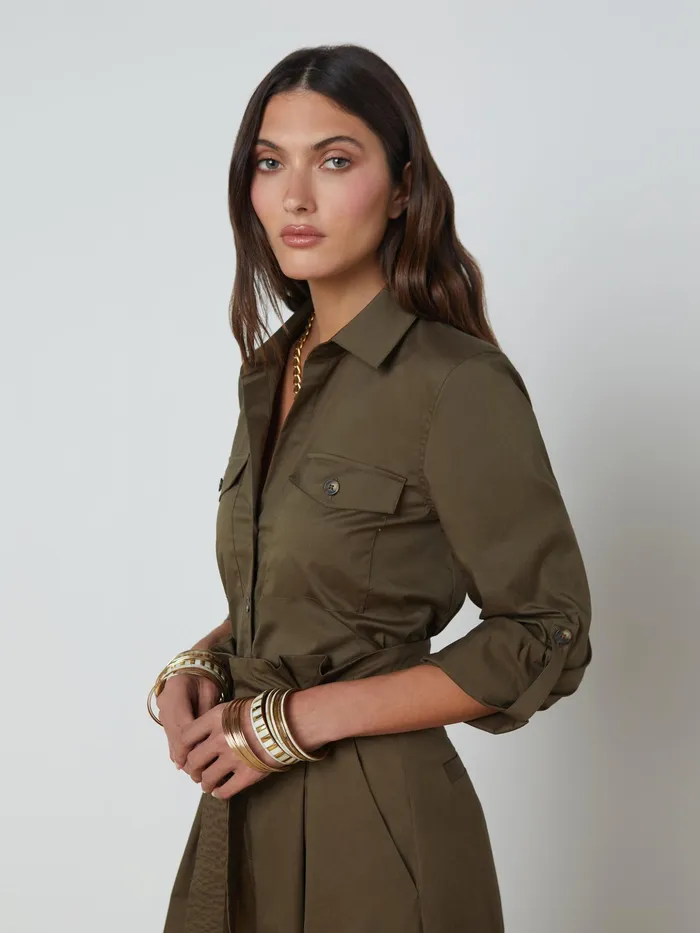 Women L039Agence Blouses and Tops Pearson Blouse Pine