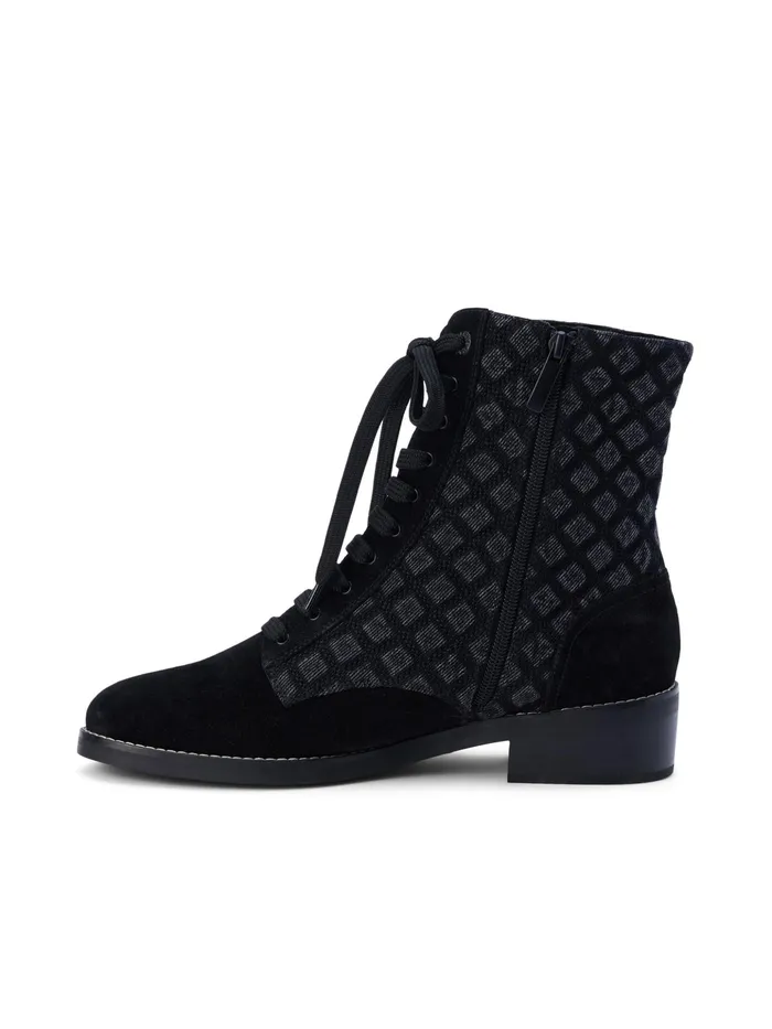 Women L039Agence Boots and Booties New Desiree Denim Boot Black Denim