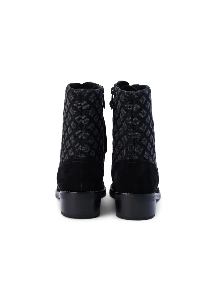 Women L039Agence Boots and Booties New Desiree Denim Boot Black Denim