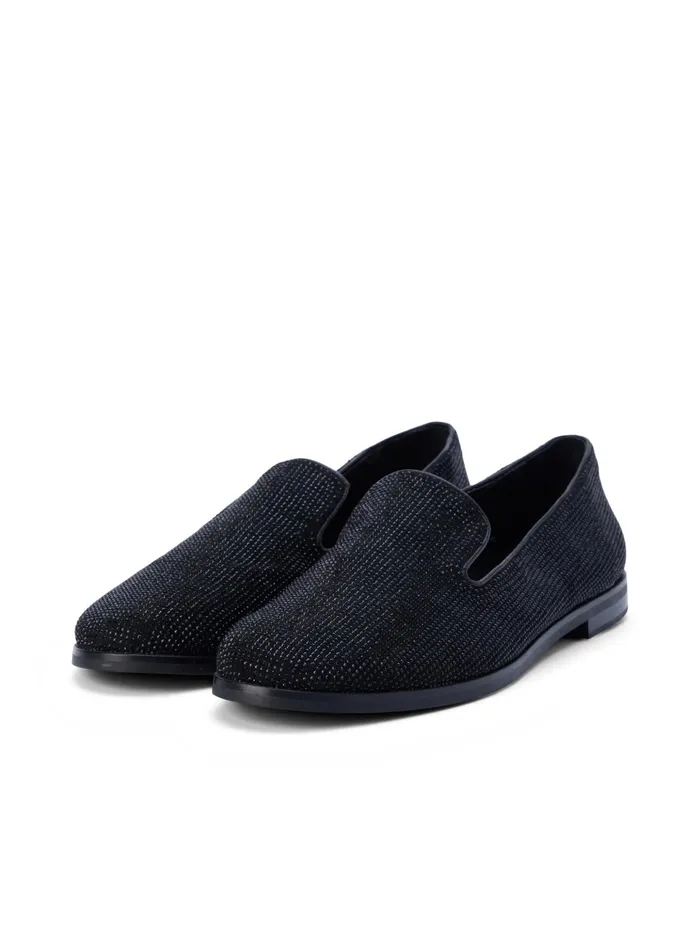 Women L039Agence Flats and Loafers Dominik Crystal Loafer Black Crystal Women L039Agence Flats and Loafers Dominik Crystal Loafer Black Crystal