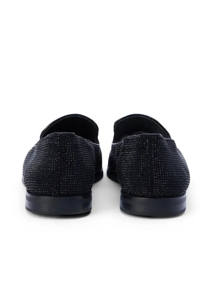 Women L039Agence Flats and Loafers Dominik Crystal Loafer Black Crystal Women L039Agence Flats and Loafers Dominik Crystal Loafer Black Crystal