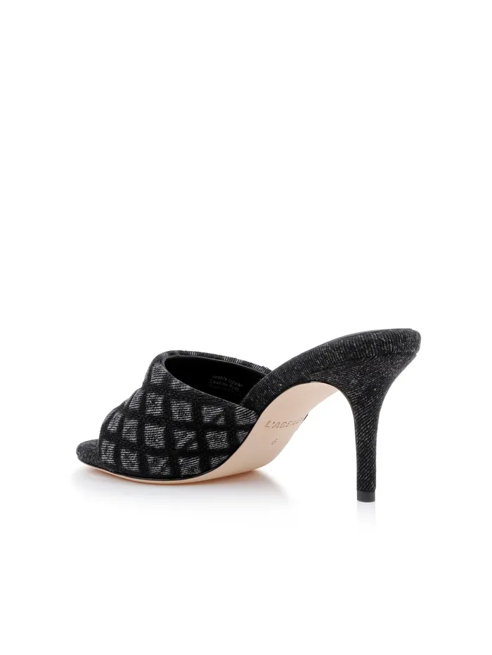 Women L039Agence Heels Denise Denim Mule Black Denim Women L039Agence Heels Denise Denim Mule Black Denim