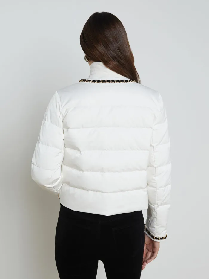 Women L039Agence Outerwear New Crest Down Jacket White Women L039Agence Outerwear New Crest Down Jacket White