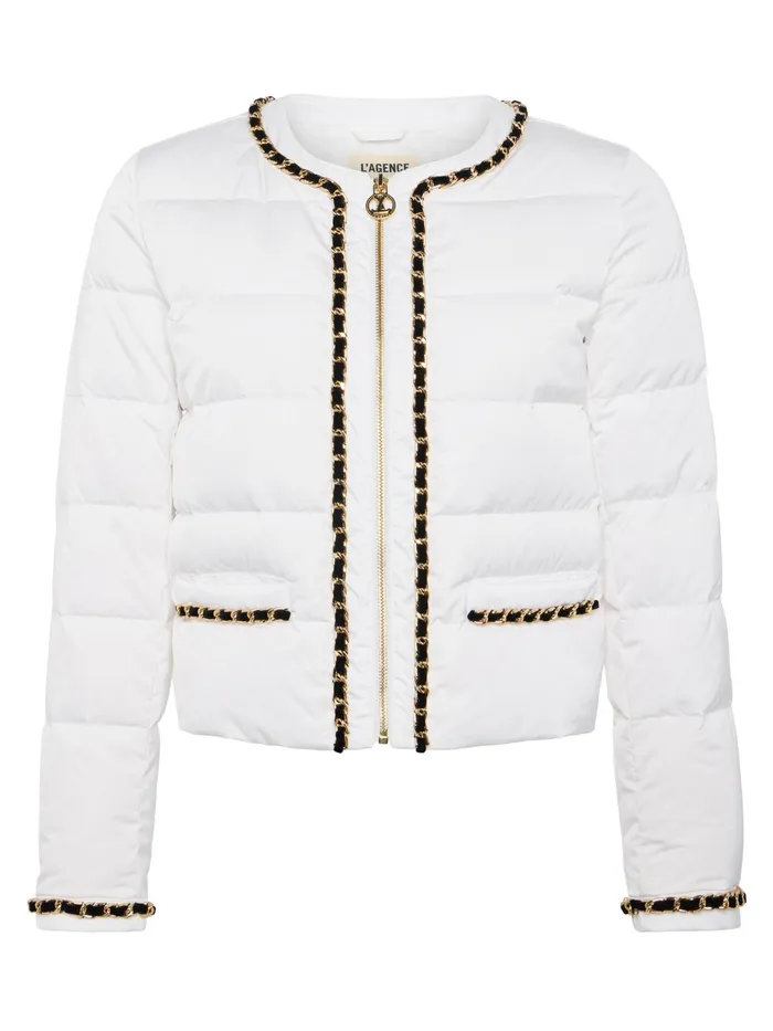 Women L039Agence Outerwear New Crest Down Jacket White Women L039Agence Outerwear New Crest Down Jacket White