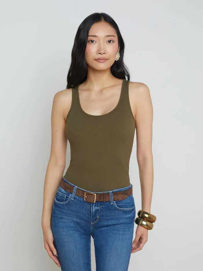 Women L039Agence Tees Adira Tank Pine