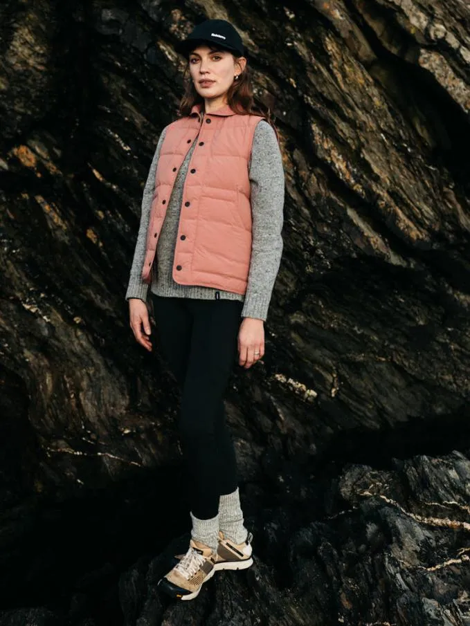 Women Lapwing Insulated Gilet Teak Rose Finisterre Jackets Coats and Gilets