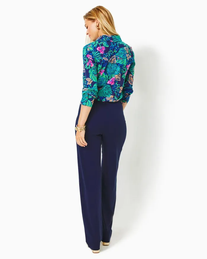 Women Lilly Pulitzer Bottoms 32034 Lyndie Pant True Navy Women Lilly Pulitzer Bottoms 32034 Lyndie Pant True Navy