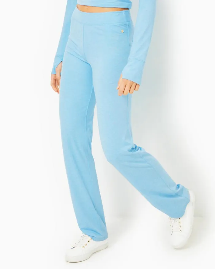 Women Lilly Pulitzer Loungewear UPF 50 Arietta Popover and Tayden Pant Set Heathered Bon Bon Blue Women Lilly Pulitzer Loungewear UPF 50 Arietta Popover and Tayden Pant Set Heathered Bon Bon Blue
