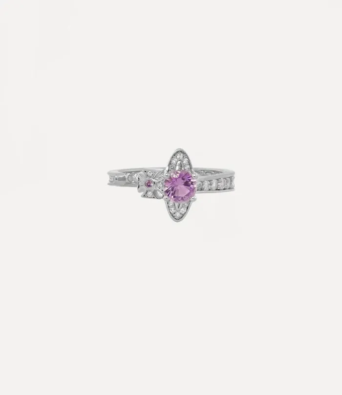 Women Maitena Ring Platinumpinkwhitecz Vivienne Westwood Rings Women Maitena Ring Platinumpinkwhitecz Vivienne Westwood Rings