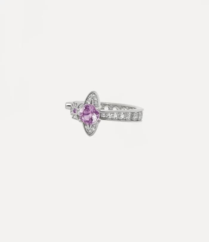 Women Maitena Ring Platinumpinkwhitecz Vivienne Westwood Rings Women Maitena Ring Platinumpinkwhitecz Vivienne Westwood Rings