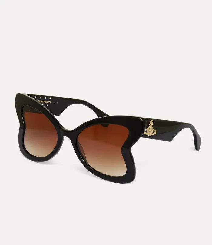 WomenMen Athalia Black Vivienne Westwood Sunglasses WomenMen Athalia Black Vivienne Westwood Sunglasses