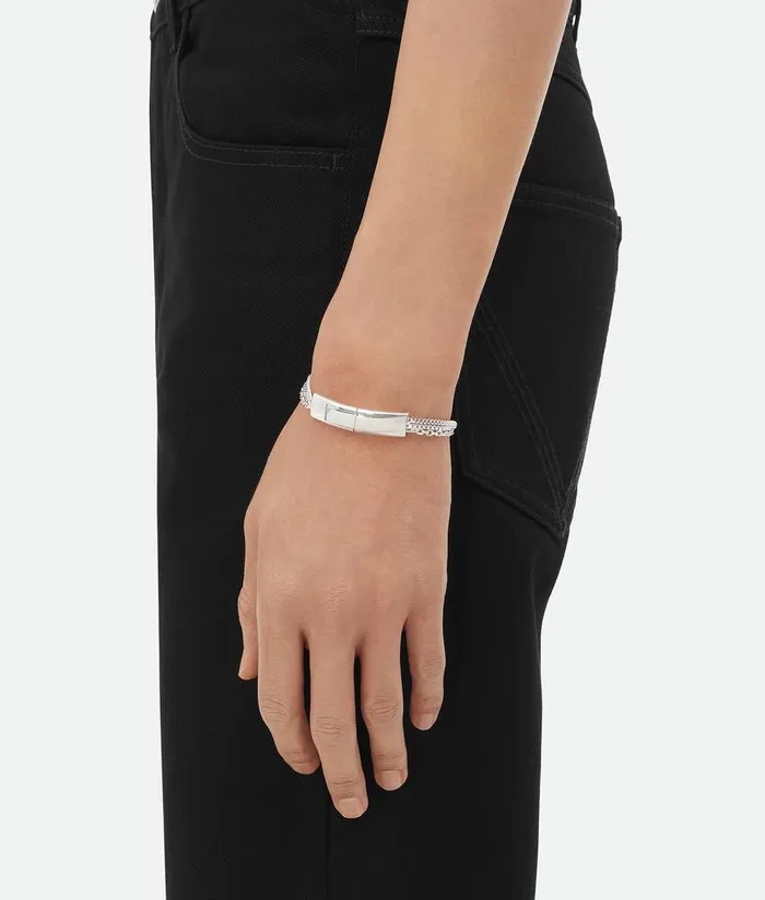 WomenMen Bottega Veneta Bracelets Detail Chain Bracelet Silver