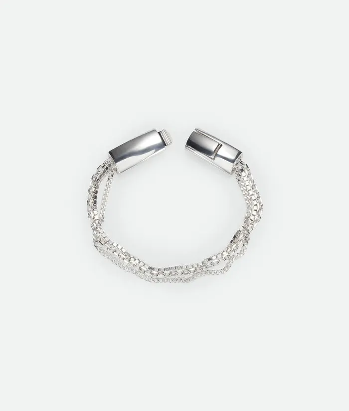 WomenMen Bottega Veneta Bracelets Detail Chain Bracelet Silver
