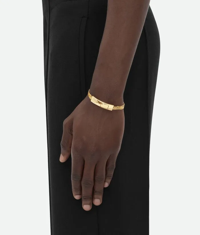 WomenMen Bottega Veneta Bracelets Detail Chain Bracelet Yellow Gold