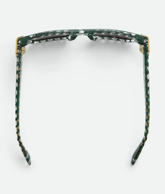 WomenMen Bottega Veneta Sunglasses Mitre Square Sunglasses Green